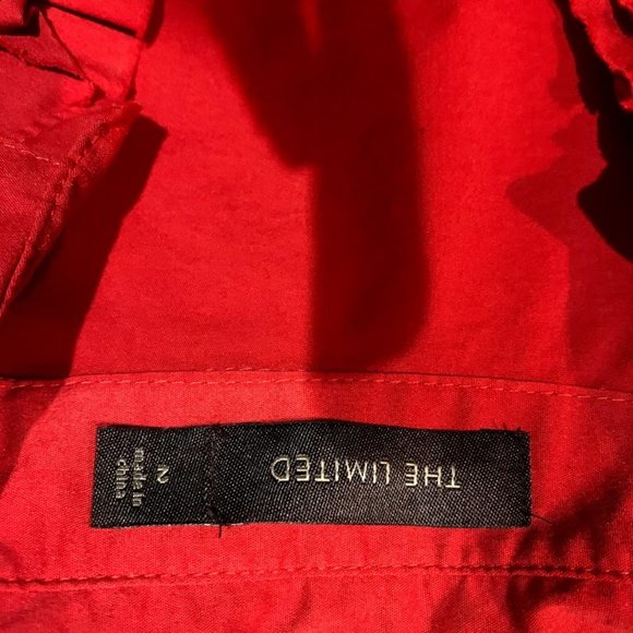 The Limited Red V Neck Dress Size 2 - Picture 4 of 4